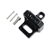 Kit de support de montage en aluminium CNC anodisé noir compatible avec les contrôleurs de démarrage à 3 ports Mac et AEM, fixation sécurisée avec boulons inclus pour compartiment moteur élégant et