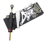 Kit de support de montage pour amortisseur directionnel de moto, compatible avec Honda CB650F 2014-2019, CNC Stabilisateur Amortisseur(Black)