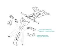 KIT DE SUPPORT DE PLAQUE D'IMMATRICULATION RÉGLABLE LIGHTECH ESPAGNE POUR TRIUM