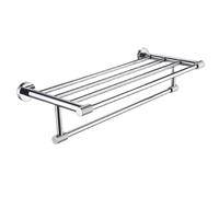 Kit de support de serviette en acier inoxydable de qualité supérieure - Porte-serviette mural élégant - Accessoires de salle de bain pour espaces modernes - Anneau porte-serviette élégant B