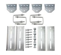 Kit de support de superposé pivotant pour remorque de bateau, traverse de 20,3 cm, support galvanisé, angle réglable 7,6 x 7,6 cm, 5,1 x 7,6 cm, 3,8 x 7,6 cm, protection de coque de bateau de qualité