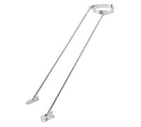 Kit de support de support de cheminée de toit étendu, en acier inoxydable, kit de support de cheminée de conception réglable, résiste facilement aux tempêtes de neige(33.3cm)