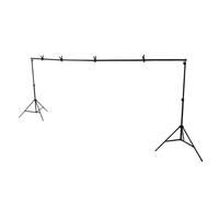 Kit de Support de Toile de Fond Photo Réglable - Support de Fond en Fer Amovible de 2 X - Système de Support de Toile de Fond pour Studio Photo pour Vidéographie, Streaming en