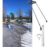 Kit de support de toit en métal pour tuyau de poêle, support mural pour grille d'aération de cheminée, matériel de fixation de tuyau de 10,2 cm de diamètre