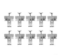 Kit de support de toit pour panneau solaire en alliage d'aluminium pour toits en métal, bois, tuiles et ciment, comprend des composants complets pour l'installation de 1 à 4 panneaux photovoltaïques