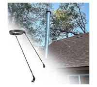 Kit De Support De Toit Réglable For Tuyaux De Poêle De 7,6 Cm À 25,4 Cm, Renfort Allongé Haute Résistance Assurant(5 1/2 inch(140mm) Dia)