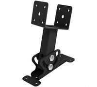 Kit de support de toit réglable robuste en acier pour pergola de 0 à 180 degrés pour terrasse, patio, tonnelle, chalet, noir