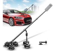 Kit de support de voiture à ventouse, support de voiture Insta 360, support de caméra à ventouse 5 en 1, compatible avec GoPro, Insta 360 et smartphones, tenue extra forte et perche à selfie invisible