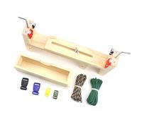 Kit de support en bois tressé fait à la main pour les amateurs d'artisanat, fabricant de salle de poignet avec 2 outils de tressage de serrage