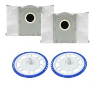 Kit de support et coussinets pour balai à franges Floweringbeter Ecovacs Deebot N50 Pro, Omni N50 pour robot aspirateur Omni Robot Cleaner Plastique Microfibre Remplacement facile à installer