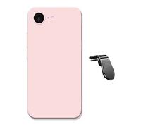 Kit De Support Magnétique Pour Voiture L Safe Driving + Coque En Silicone Liquide PHONECARE Pour Apple iPhone 17e - Rose