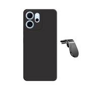 Kit De Support Magnétique Pour Voiture L Safe Driving + Coque En Silicone Liquide PHONECARE Pour Oppo Reno14 F - Noir