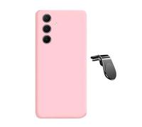 Kit De Support Magnétique Pour Voiture L Safe Driving + Coque En Silicone Liquide Phonecare Pour Samsung Galaxy A13 5G - Rose