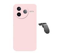 Kit De Support Magnétique Pour Voiture L Safe Driving + Coque En Silicone Liquide Phonecare Pour Xiaomi Poco F7 Ultra - Rose