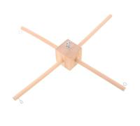 Kit de Support Mobile Bébé en Bois Beige pour Berceau, Montage DIY | Cadre Suspendu pour Chambre D’garçon et Filles, Base Stable, Usage pour Kits de Carillon et Décorations