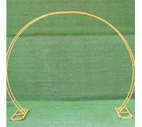 Kit De Support pour Arche De Ballons, Cadre Rond en Métal pour Arche De Mariage, Demi-Cercle pour Fêtes D’Anniversaire, Baby Shower, Remise De Diplôme Et Photobooth(Gold,2.6x2.2m)