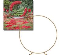 Kit de support pour arche de ballons ronds dorés - Cadre solide pour arche de mariage - Pour intérieur/extérieur - Décorations de fête d'anniversaire - 1 m, 1,5 m, 2 m, 2,4 m