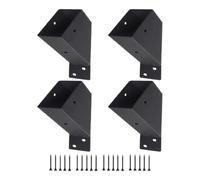 Kit de support pour tonnelle | Métal robuste inclinaison à 45 degrés | Lot de 4 supports de toit pour terrasse - Usage intérieur et extérieur, jardin, terrasse, clôture, toit, cabane,
