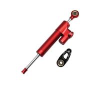 Kit de support stabilisateur réglable pour amortisseur de direction de moto universel, compatible avec Kawasaki Z900 Ninjia 400 Zx4r Stabilisateur Amortisseur(Red)