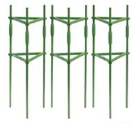 Kit de support vertical pour fleurs et tomates pour parterres de jardin et jardinières surélevées avec base en tube d'acier (3 kits)