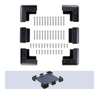 Kit de supports de montage pour panneau solaire ABS avec vis, support d'angle non percé pour camping-car, bateau, yacht Dk, supports imperméables et résistants aux UV pour installation de panneaux