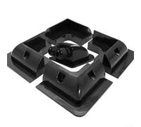 Kit de supports de montage pour panneau solaire ABS conçu pour l'installation de perceuses sur véhicules, garages, terrasses et abris de jardin avec une forte adhérence pour une performance stable du