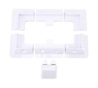 Kit de supports de montage pour panneaux solaires, supports d'angle en plastique ABS haute résistance avec boîte de jonction à double trou pour véhicules récréatifs, hangars,