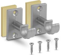 Kit de supports de rechange pour barres de cafétéria Argent-3,5 cm (paquet de 4)