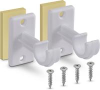 Kit de supports de rechange pour barres de cafétéria Blanc-2,5 cm+3,5cm (pack de 4)