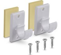 Kit de supports de rechange pour barres de cafétéria Blanc-2,5 cm (pack de 2)