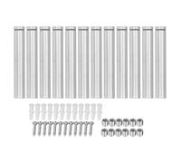 Kit de supports d'insertion filetés pour clous publicitaires, 12 jeux de vis d'espacement en acier inoxydable 19x120mm