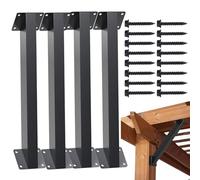 Kit De Supports Pour Pergola | 45 Degrés 2 Pièces Équerre Pour Pergola,Kit De Montage Pour Abri De Jardin,Pour Mur Coin Placard Armoire Tête De Lit Comptoir Cuisine Extérieur Étagère Évier