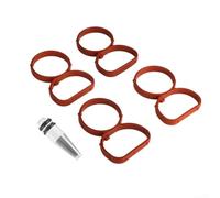 Kit de suppression de clapet collecteur d'admission pour BMW N47 2.0L 4 cylindres comprenant 4 joints en caoutchouc et bouchon de fermeture en aluminium pour E81 E87 E88