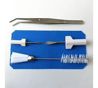 Kit de surjeteuse et surjeteuse pour machine à coudre Brosse anti-peluches, pince à épiler, tournevis