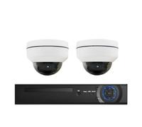 Kit de Surveillance Anti-émeute 5X Zoom 4K(1T,4CH NVR 2pcs 4MP Cam)