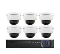 Kit de Surveillance Anti-émeute 5X Zoom 4K(1T,8CH NVR 6pcs 4MP Cam)