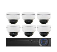 Kit de Surveillance Anti-émeute 5X Zoom 4K(1T,8CH NVR 6pcs 8MP Cam)