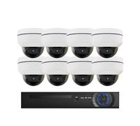 Kit de Surveillance Anti-émeute 5X Zoom 4K(4T,8CH NVR 8pcs 4MP Cam)