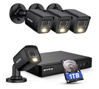 Kit de Surveillance Filaire ANNKE 1080p DVR 8CH 5MP Lite H.265+ avec 4 Caméras Étanches
