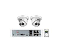 . Kit de surveillance par caméra IP Full HD 6 mégapixels 2 * IP Turret Cameras 6MP AcuSense Fixed 2.8mm