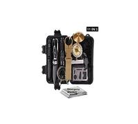 Kit de Survie 11 équipements scie couteau lampe couverture survie