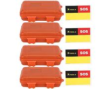 Kit de survie chhelihl, pour outil extérieur, petite boîte de rangement, conception à l'épreuve, boîtier résistant à la pression, conteneur d'étanchéité imperméable, ensemble 4pcs