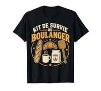 Kit De Survie du Boulanger Pain Croissant T-Shirt