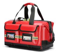 Kit de survie médicale d'urgence étanche, sac de premier intervenant professionnel, sac de rangement de médicaments, pour EMS, santé à domicile, excursions sur le terrain, rouge, 31 x 18 x 19 cm