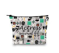 Kit de survie pour actrice, cadeau d'actrice, pochette à fermeture éclair, trousse de maquillage amusante pour étudiant en théâtre, Sac d'actrice EU, M, Tous les jours