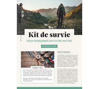 Kit de survie pour randonnée en pleine nature