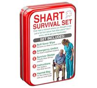 Kit De Survie Shart, coffret compact avec idées de farces hilarantes, kit de survie « Shatting », cadeau original et amusant, pour hommes, ados, adultes, famille, anniversaires et Noël. (1Set)