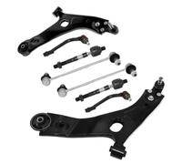 Kit De Suspension 8 Pièces Bras De Commande Inférieur Avant Liaisons Barre Antiroulis Rotules Compatible With Hyundai Tucson 2010 2011 2012 2013