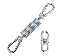 Kit de suspension à ressort en acier inoxydable avec crochet pivotant et mousquetons, tampon antirouille 304 pour chaise suspendue, balançoire, sac de sable, yoga aérien, intérieur et extérieur