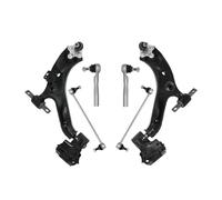 Kit de suspension avant 6 pièces, bras de commande, rotules, liens de stabilisation, ensemble de biellettes de direction Compatible Pour Honda CR-V 2012 2013 2014 MS601175